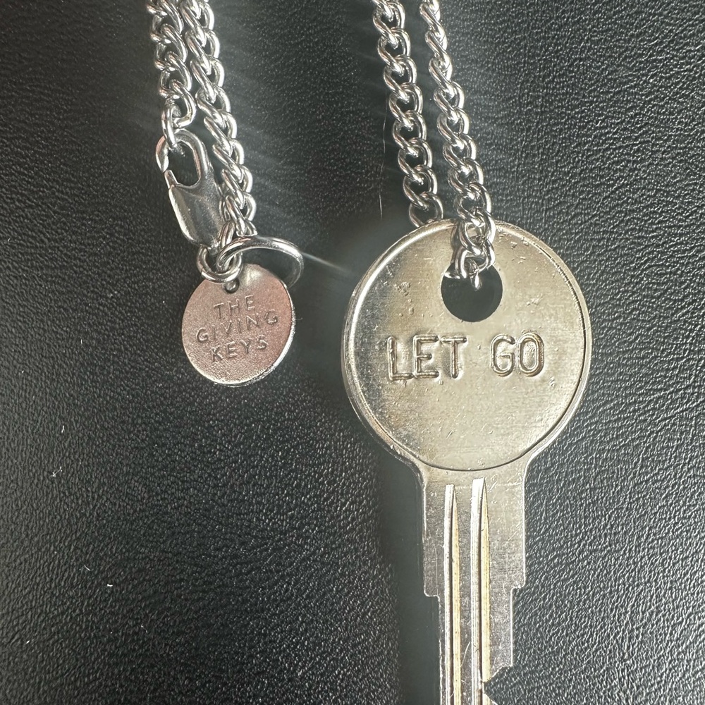 The Giving Keys Silver 'Let Go' Necklace - Picture 2 of 3